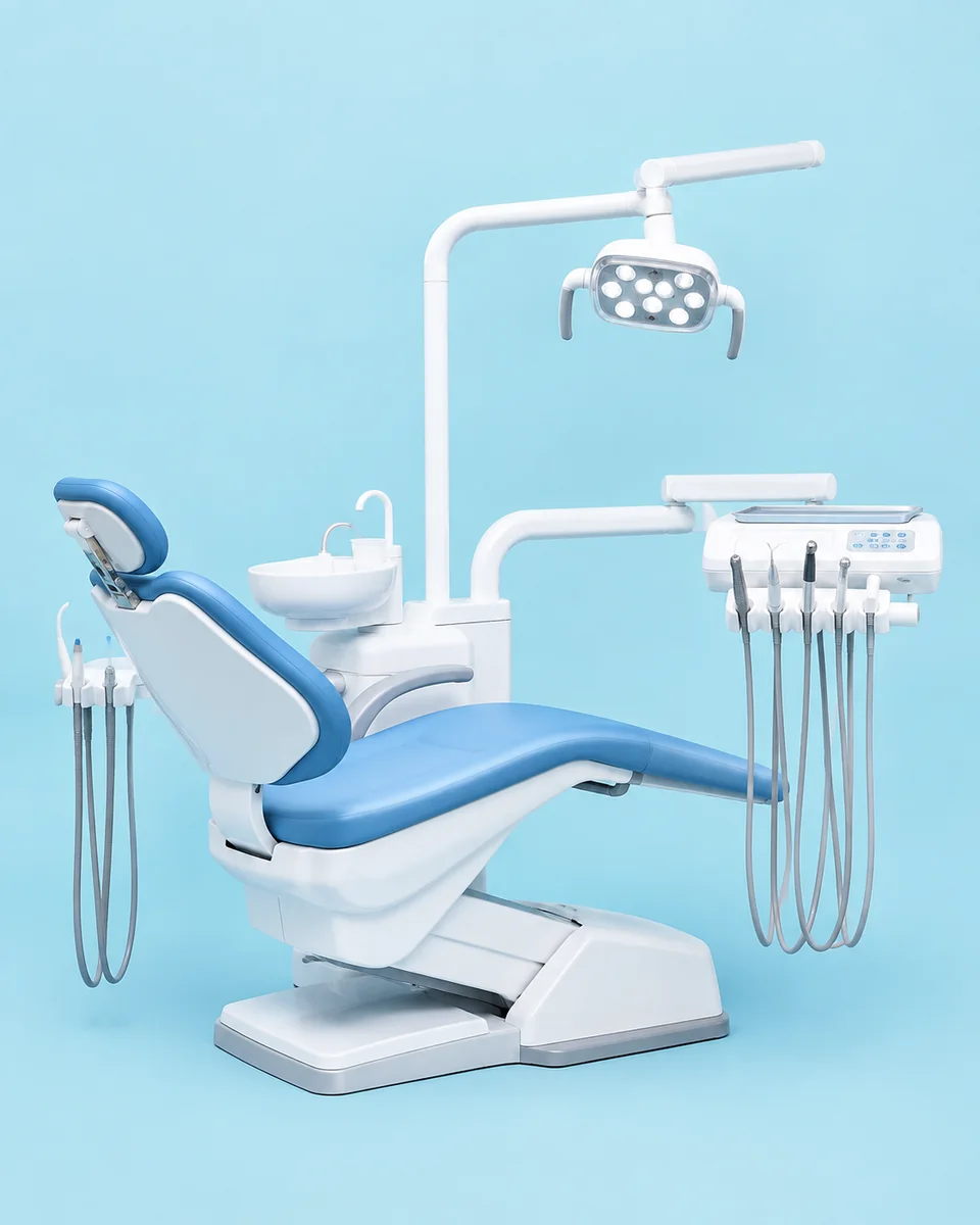 یونیت دندانپزشکی مجهز به سیستم ساکشن — سازه طب هوا پرگاس